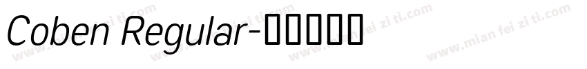 Coben Regular字体转换